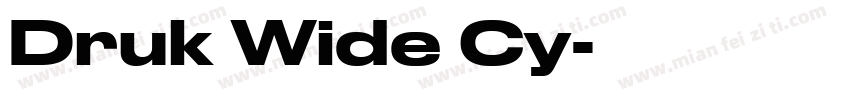 Druk Wide Cy字体转换